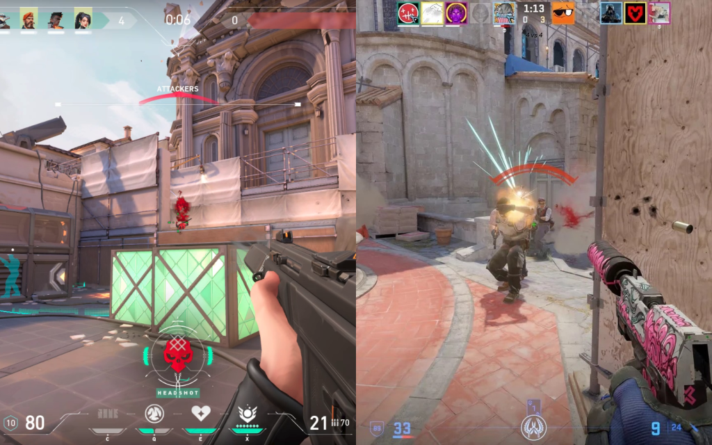 Valorant vs Counter Strike 2